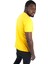 Erkek Bisiklet Yaka Standart Fit Göğüs Baskılı Sarı Şık T-Shirt 2