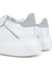 Erkek Deri Beyaz Sneakers & Spor Ayakkabı 698 1080-3 Erk Ayk Y24 Beyaz/Grı 5