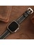 Apple Watch 42 / 44 / 45 / 49 mm Ultra Ultra 2 Uyumlu Deri Kordon Seri 9 8 7 6 5 4 3 Uyumlu Hakiki Deri Kayış Siyah 8