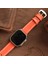 Apple Watch 38MM 40MM 41MM Uyumlu Turuncu Deri Kordon Seri 3 4 5 6 7 Se 8 9 Uyumlu Hakiki Deri Kayış 8