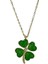 Choice Gümüş Yeşil Mineli Yonca Kolye Gold 1