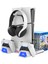 Ps5 Fat Slım Rgb Li Kulaklık Askılı Soğutuculu Şarjlı Dikey Stand PG-P5S023 1