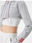 Crop Spor Sweatshirt Kapüşonlu Fermuarlı Rahat Kesim 5