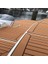 Marinedeck 1250*850*6MM Alt Zemin 3M Yapılkanlı Tekne-Yat Suni Tik Görünümlü Güverte Kaplamaları Taba Renk 3