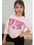 Pembe Newyork Yazılı Kız Çocuk Alt Üst Takım 18581 4