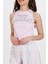 Kadın Pudra Academy Kalın Askılı Crop Tshirt 5