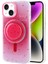 Apple iPhone 14 Zore Magsafe Şarj Özellikli Tak-Çıkar Pop Soketli Zore Tiktok Kapak-Pembe Koyu 4