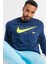 Air Sportswear Clup Hoodie Blue Standart Fit Kesim Lacivert Erkek Sweatshrit 1