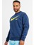 Air Sportswear Clup Hoodie Blue Standart Fit Kesim Lacivert Erkek Sweatshrit 5
