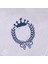 - King Bebek Battaniye Işlemeli Müslin Kumaş Pamuk 85CM x 85CM Indigo 4