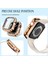 Apple Watch 45MM Önü Cam Elmas Taşlı Zarif Tam Koruma Kılıf 3