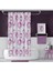Banyo Duş Perdesi 4954 Pembe 110X200 Perde Borusu Askı Aparatı 90X130 2