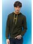 L212302801 Erkek Haki Kapüşonlu Sweatshirt 1