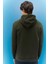L212302801 Erkek Haki Kapüşonlu Sweatshirt 4