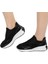 Hafif Ve Rahat Tabanlı Günlük Şık Ve Spor Kadın Slip-On Ayakkabı Taş Detaylı Fv1490Fv 2