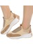 Hafif Ve Rahat Tabanlı Günlük Şık Ve Spor Kadın Slip-On Ayakkabı Taş Detaylı Fv428Fv 1