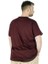 Büyük Beden Erkek Tshirt Bisiklet Yaka Basic 20031 Bordo 4