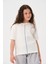 Genç Kız Çocuk Zincir Kolye Detaylı Baskılı T-Shirt 2
