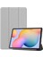 Samsung Galaxy Tab S6 Lite P610 Uyumlu Tablet Kılıfı Smart Cover Standlı Kılıf, Gri 1
