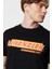 W231257001 Siyah Wrangler Baskılı Bisiklet Yaka Erkek T-Shirt 5