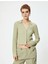 Uzun Çan Kol Gömlek Dokulu Slim Fit - Koton - 4SAL10133IK - Yeşil - Xl 2