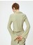 Uzun Çan Kol Gömlek Dokulu Slim Fit - Koton - 4SAL10133IK - Yeşil - Xl 5