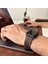 Apple Watch Uyumlu Deri Kordon Ultra Acı Kahve Hakiki Deri saat kordonu Delikli 3