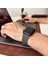 Apple Watch Uyumlu Deri Kordon Ultra Gri Hakiki Deri saat kordonu delikli 3