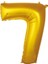 Gold 7 Rakam Folyo Balon 36 cm 1ADET 1