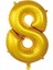 Gold 8 Rakam Folyo Balon 36 cm 1ADET 1