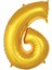 Gold 6 Rakam Folyo Balon 36 cm 1ADET 1