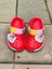Calx Çocuk Kırmızı Renk Kedi Figürlü Kaydırmaz Sandalet Crocs Terlik 3