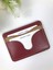 Deri Kartlık Bordo Renk 4