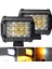 Off Road 18 W Çift Sıra 12 Led Beyaz Turuncu 10 cm 2'li 1