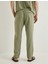 Gabardin Pantolon Beli Bağcıklı Cep Detaylı - Koton - 4SAM40046HW - Haki - 38 3