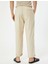 Gabardin Pantolon Beli Bağcıklı Cep Detaylı - Koton - 4SAM40046HW - Bej - 40 2