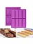 4 Adet Dikdörtgen Silikon Kalıp Enerji Bar Makinesi Çikolata Mısır Ekmeği Cheesecake Sabun Kalıbı (Yurt Dışından) 5