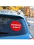 Sürücü Adayı Sticker Etiket 15CM - Kırmızı Renk - (araç camı içerisinden yapıştırılır) 2
