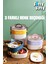 1200 ml Iki Kat Üç Bölme Paslanmaz Çelik Bento Lunch Box Yeni Nesil Sefer TASI-ÇATALLIKAŞIK-FFLBOX50251 7
