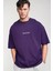 Erkek Spectacular Mor Oversize Salas T-Shirt 1