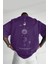 Erkek The Moon Mor Bisiklet Yaka Oversize Salas T-Shirt 1