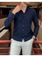 Erkek, Slim Fit, Dar Kesim, Hakim Yaka, Old Money Culture, Pamuklu, Keten Dokuma Gömlek 24INPG09 3