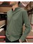 Erkek, Slim Fit, Dar Kesim, Hakim Yaka, Old Money Culture, Pamuklu, Keten Dokuma Gömlek 24INPG09 2