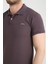 Erkek Küllü Mor Polo Yaka Yazlık Pamuklu Kısa Kollu T Shirt 2