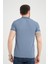 Erkek Küllü Mavi Polo Yaka Pamuklu Yazlık Kısa Kollu T Shirt 4