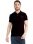 Erkek Siyah Polo Yaka Yazlık Pamuklu Kısa Kollu T Shirt 1
