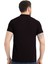 Erkek Siyah Polo Yaka Yazlık Pamuklu Kısa Kollu T Shirt 2