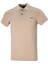 Erkek Taba Polo Yaka Yazlık Pamuklu Kısa Kollu T Shirt 2