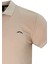 Erkek Taba Polo Yaka Yazlık Pamuklu Kısa Kollu T Shirt 3