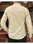Erkek, Slim Fit, Dar Kesim, Hakim Yaka, Old Money Culture, Pamuklu, Keten Dokuma Gömlek 24INPG09 3